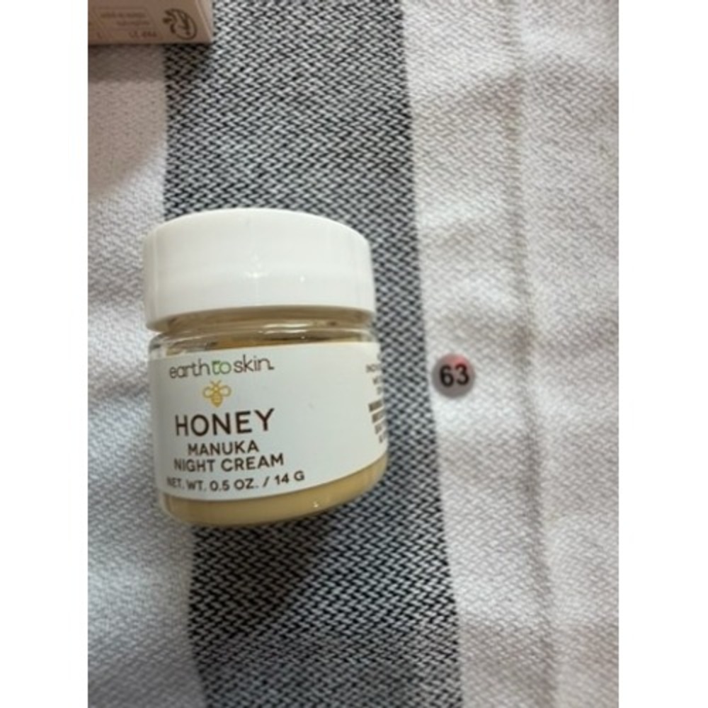 Earth to Skin Honey Manuka Night Cream Moisturizer 0.5 oz 14g Travel Size New